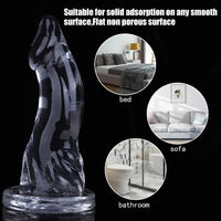 7.48in 8.46in 9.44in Clear Big Dildo Sex Toy For Orgasm Pleasure