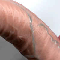 7.48in 8.46in 9.64in Realistic Foreskin Penis Silicone Strap on Dildo For Love