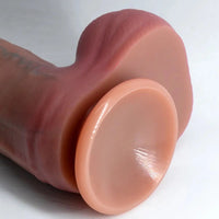 7.48in 8.46in 9.64in Realistic Foreskin Penis Silicone Strap on Dildo For Love
