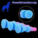 7.48in 8.46in 9.84in Fantasy Big Dog Penis Animal Silicone Soft Dildo