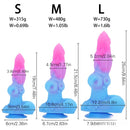 7.48in 8.46in 9.84in Fantasy Big Dog Penis Animal Silicone Soft Dildo