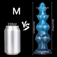 7.48in 8.66in 10.43in Knot Silicone Fantasy Animal Dildo G spot Anal Dilator