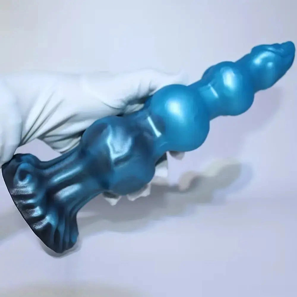 7.48in 8.66in 10.43in Knot Silicone Fantasy Animal Dildo G spot Anal Dilator