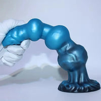 7.48in 8.66in 10.43in Knot Silicone Fantasy Animal Dildo G spot Anal Dilator