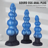 7.48in 8.66in 10.43in Knot Silicone Fantasy Animal Dildo G spot Anal Dilator