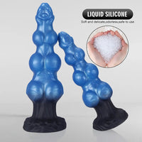 7.48in 8.66in 10.43in Knot Silicone Fantasy Animal Dildo G spot Anal Dilator