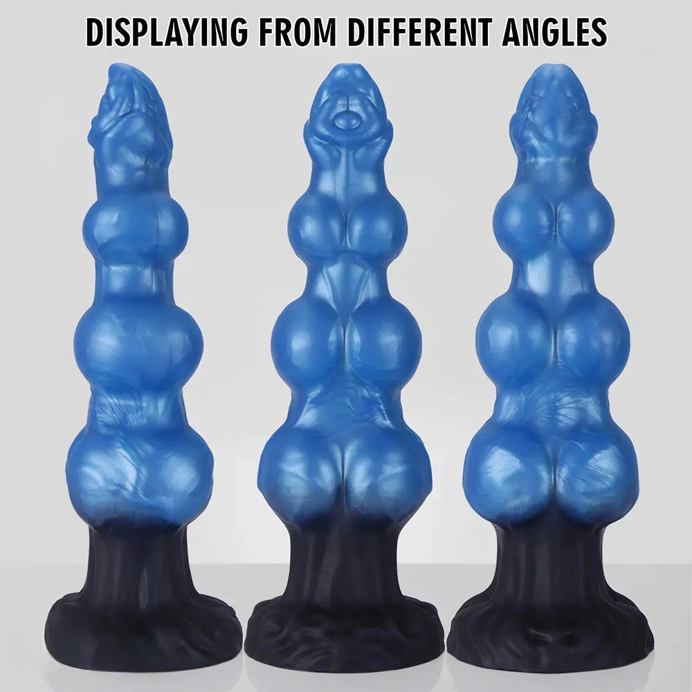 7.48in 8.66in 10.43in Knot Silicone Fantasy Animal Dildo G spot Anal Dilator
