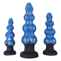 7.48in 8.66in 10.43in Knot Silicone Fantasy Animal Dildo G spot Anal Dilator