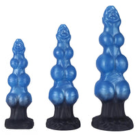 7.48in 8.66in 10.43in Knot Silicone Fantasy Animal Dildo G spot Anal Dilator
