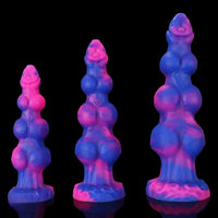 7.48in 8.66in 10.43in Monster Knot Silicone Fantasy Dildo G-spot Giant Penis