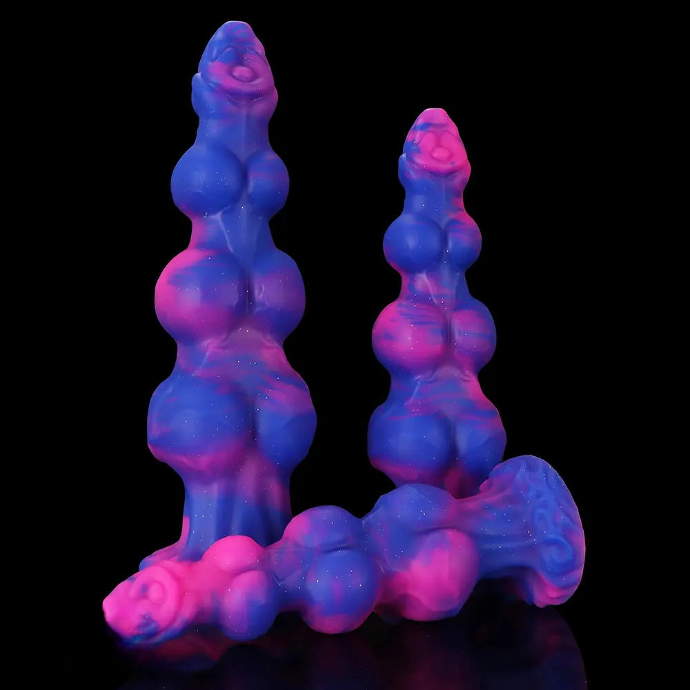 7.48in 8.66in 10.43in Monster Knot Silicone Fantasy Dildo G-spot Giant Penis