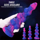 7.48in 8.66in 10.43in Monster Knot Silicone Fantasy Dildo G-spot Giant Penis