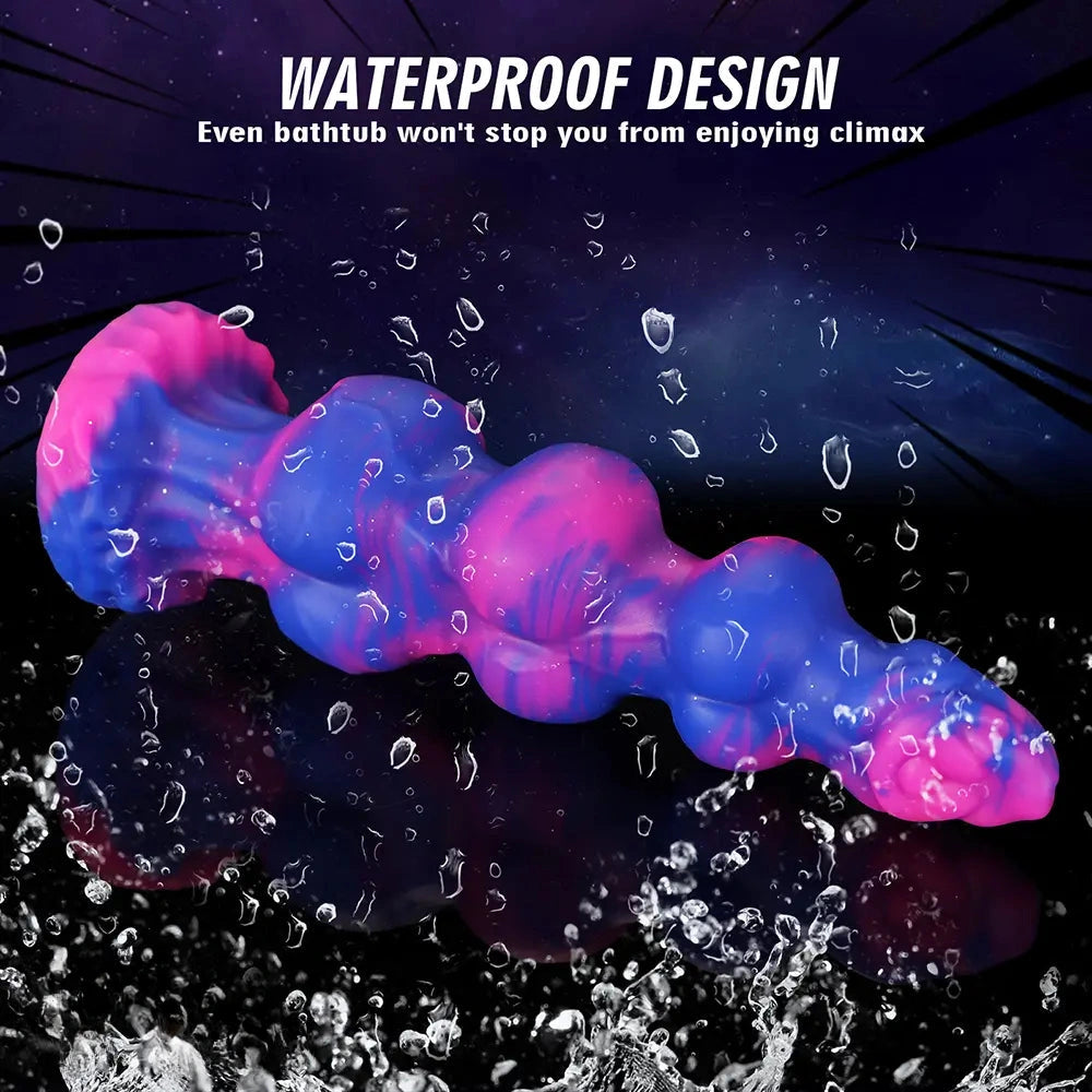 7.48in 8.66in 10.43in Monster Knot Silicone Fantasy Dildo G-spot Giant Penis