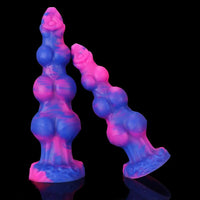7.48in 8.66in 10.43in Monster Knot Silicone Fantasy Dildo G-spot Giant Penis