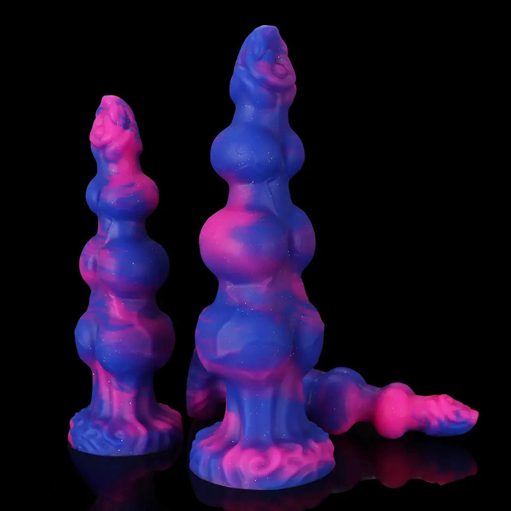 7.48in 8.66in 10.43in Monster Knot Silicone Fantasy Dildo G-spot Giant Penis