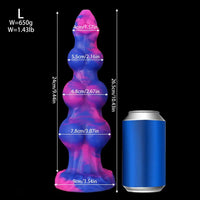 7.48in 8.66in 10.43in Monster Knot Silicone Fantasy Dildo G-spot Giant Penis