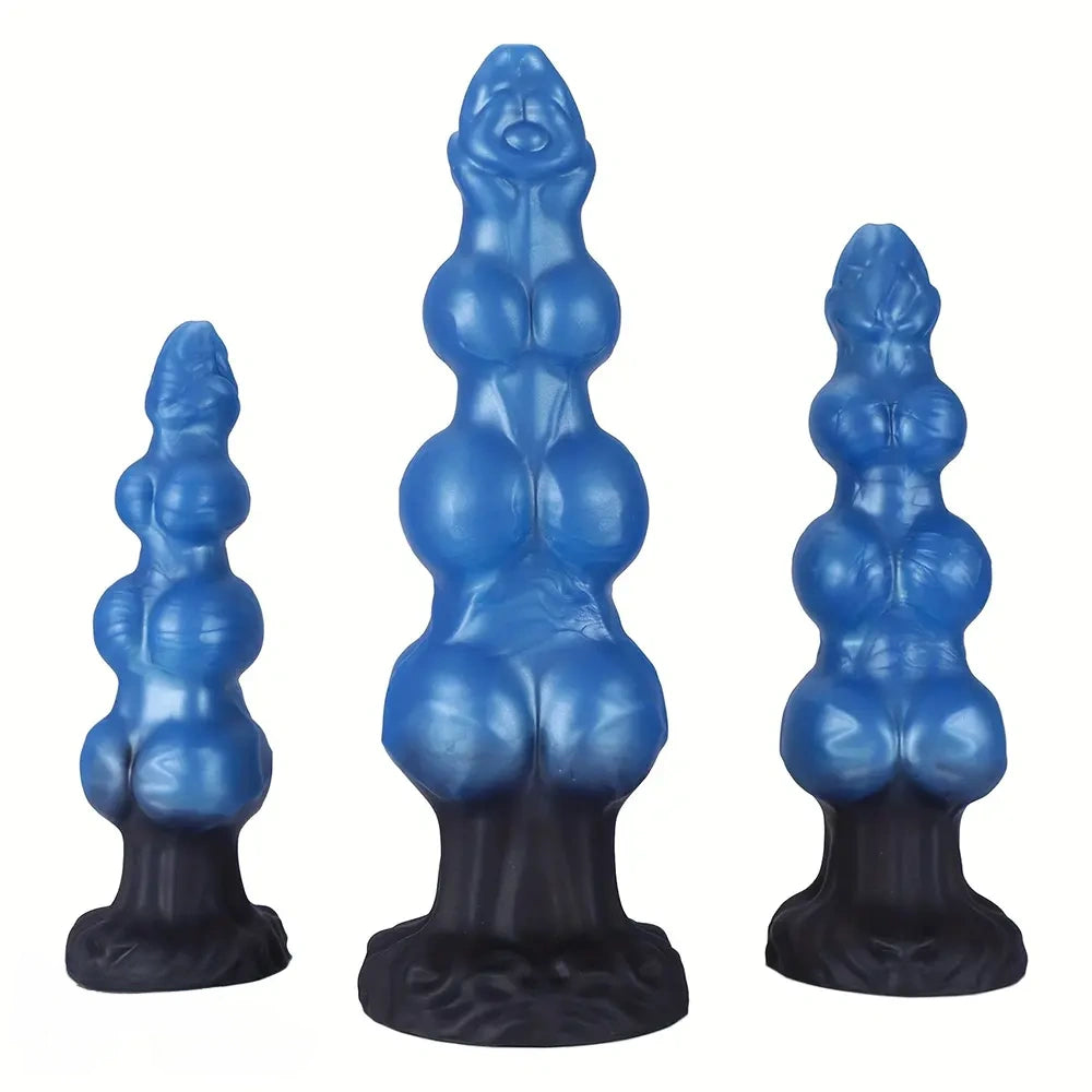 7.48in 8.66in 10.43in Soft Big Penis Realistic Texture Knot Dildo For Vagina