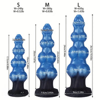 7.48in 8.66in 10.43in Soft Big Penis Realistic Texture Knot Dildo For Vagina