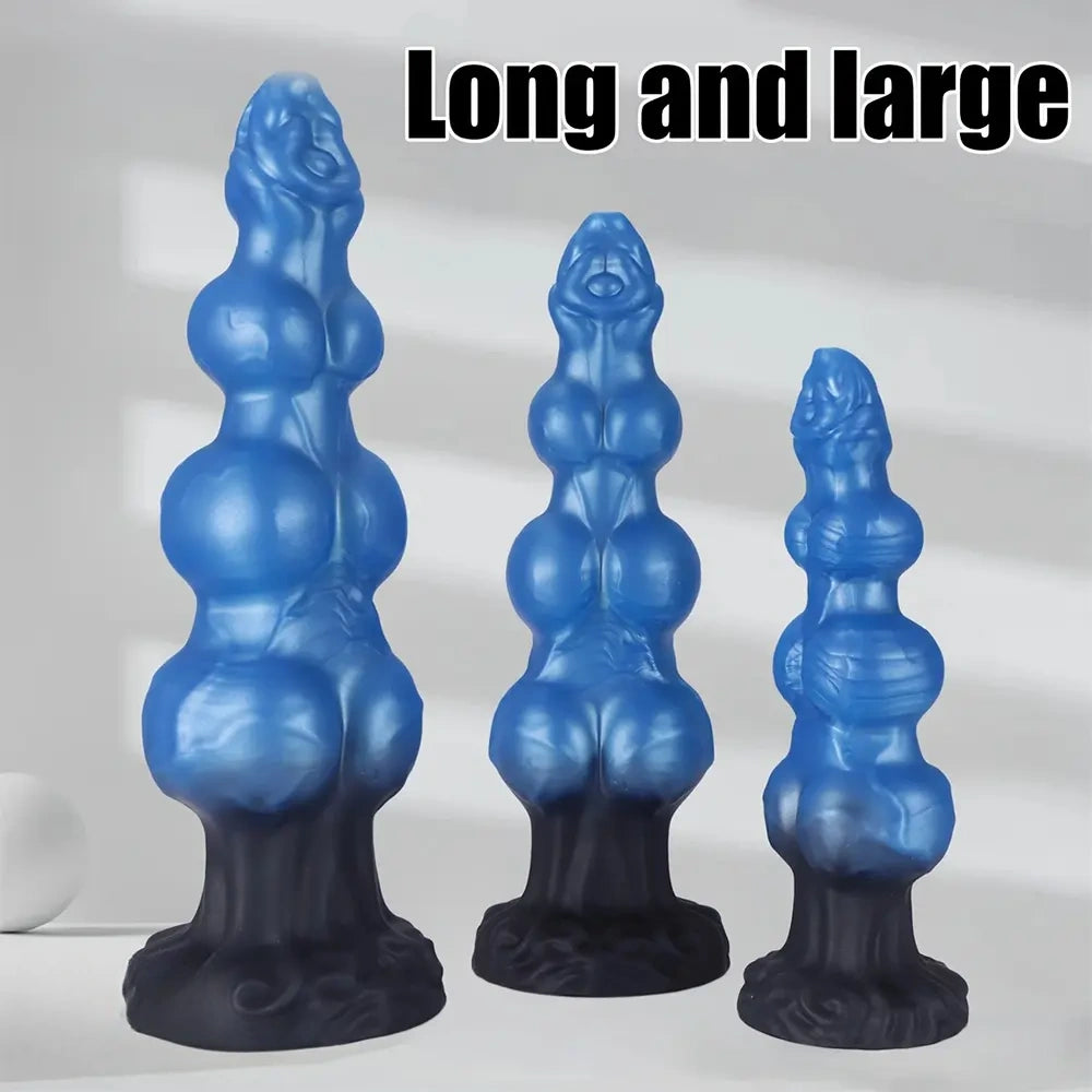 7.48in 8.66in 10.43in Soft Big Penis Realistic Texture Knot Dildo For Vagina