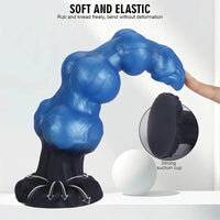 7.48in 8.66in 10.43in Soft Big Penis Realistic Texture Knot Dildo For Vagina