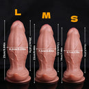 7.48in 8.66in 9.84in Uncut Foreskin Thick Real Dildo Vagina & Anal Sex Toy