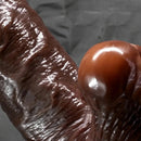 7.48in 8.66in Realistic Lifelike Liquid Silicone Sliding Skin Dildo For Hands-Free