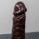 7.48in 8.66in Realistic Lifelike Liquid Silicone Sliding Skin Dildo For Hands-Free