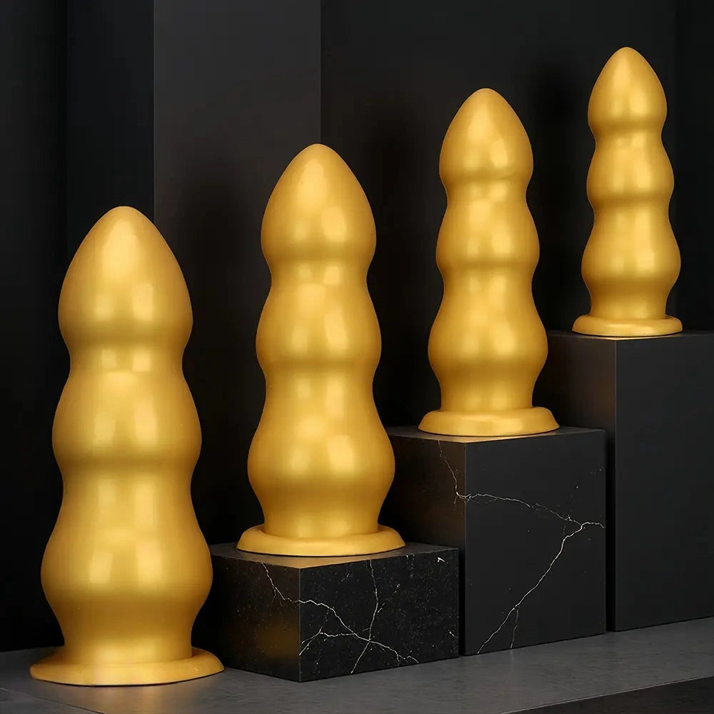 7.48in 8.85in 10.43in 12in Extra Large Gold Silicone Dildo Highquality Toy