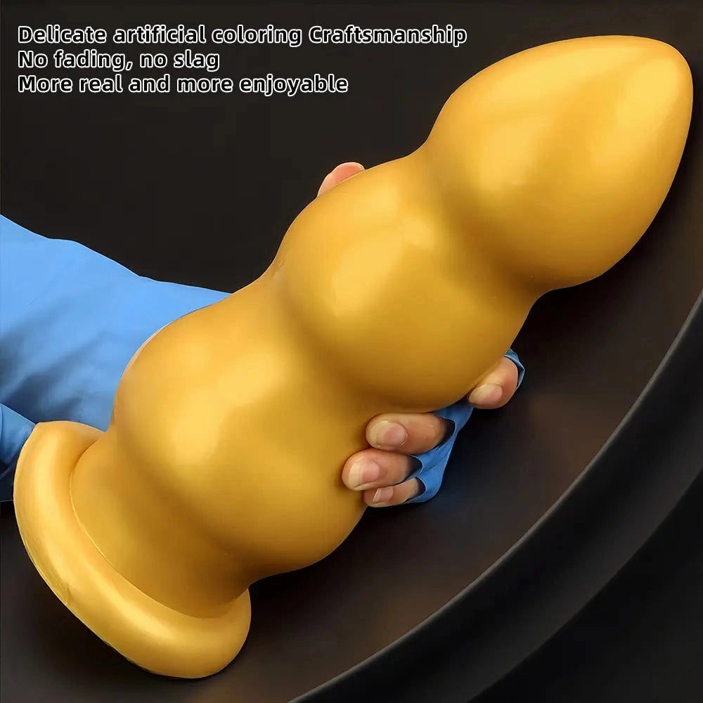 7.48in 8.85in 10.43in 12in Extra Large Gold Silicone Dildo Highquality Toy