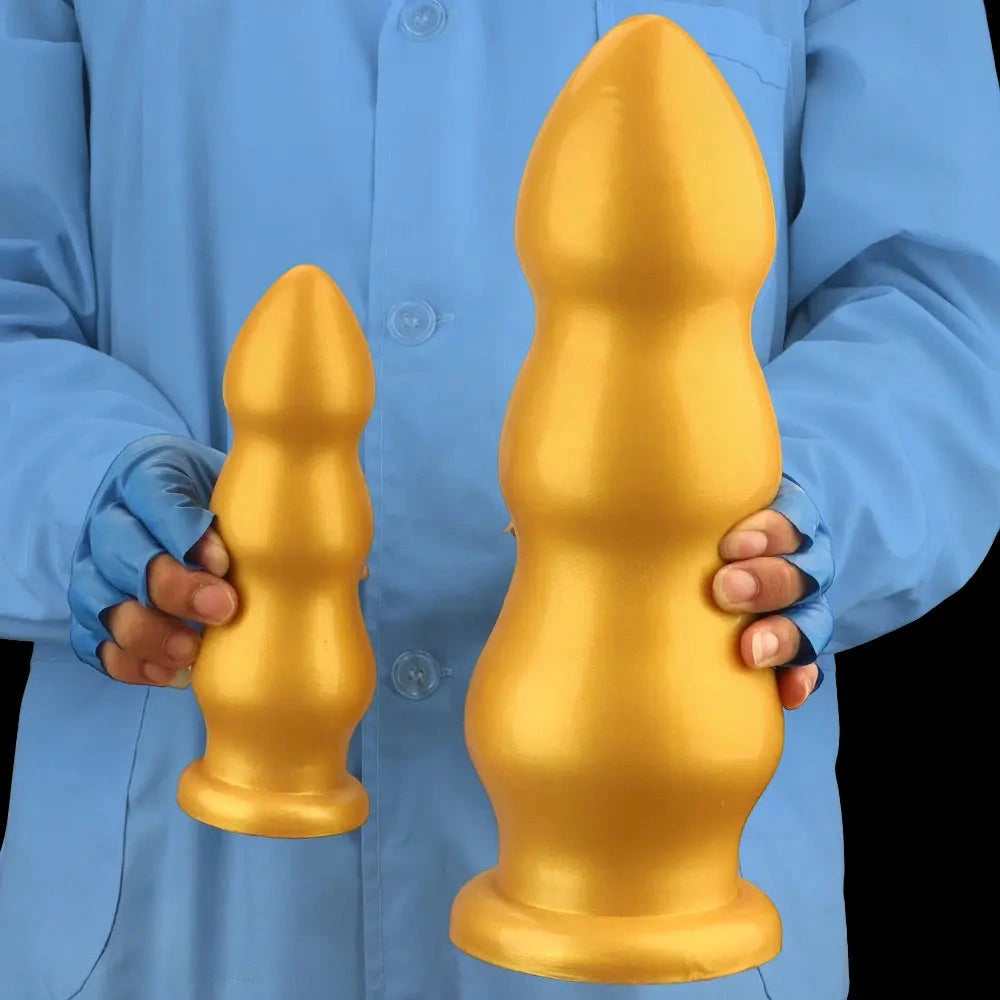 7.48in 8.85in 10.43in 12in Extra Large Gold Silicone Dildo Highquality Toy