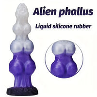 7.48in 8.85in 10.62in Fantasy 3 Dog Knots Wide Cylindrical Anal G-spot Dildo