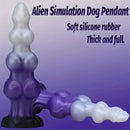 7.48in 8.85in 10.62in Fantasy 3 Dog Knots Wide Cylindrical Anal G-spot Dildo