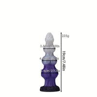 7.48in 8.85in 10.62in Fantasy 3 Dog Knots Wide Cylindrical Anal G-spot Dildo
