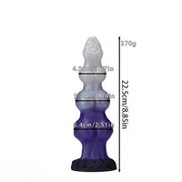 7.48in 8.85in 10.62in Fantasy 3 Dog Knots Wide Cylindrical Anal G-spot Dildo