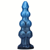 7.48in 8.85in 10.62in Fantasy Monster Knot Design Silicone Soft Huge Dildo