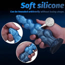 7.48in 8.85in 10.62in Fantasy Monster Knot Design Silicone Soft Huge Dildo