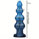 7.48in 8.85in 10.62in Fantasy Monster Knot Design Silicone Soft Huge Dildo