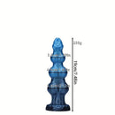 7.48in 8.85in 10.62in Fantasy Monster Knot Design Silicone Soft Huge Dildo