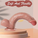 7.48in 8in Silicone Soft Realistic Soft Skin Feeling Dildo For Women Men
