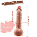 7.48in 8in Silicone Soft Realistic Soft Skin Feeling Dildo For Women Men