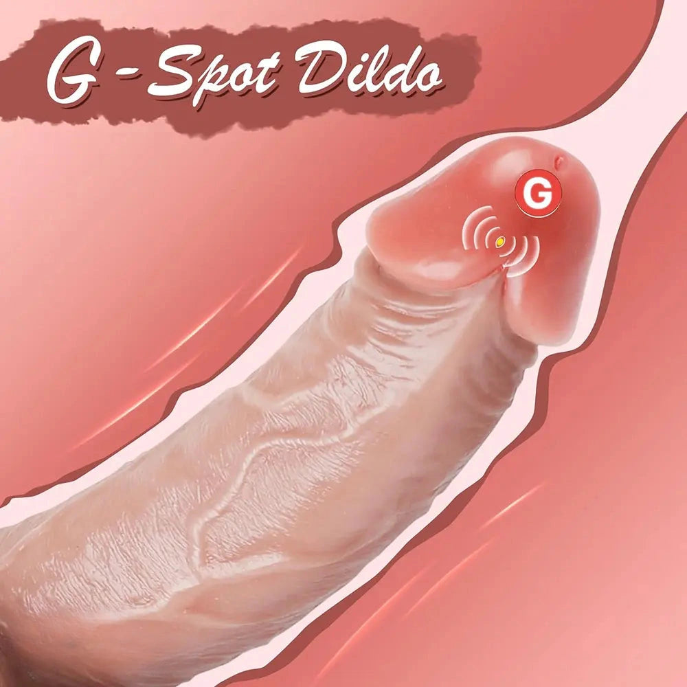 7.48in 8in Silicone Soft Realistic Soft Skin Feeling Dildo For Women Men