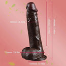 7.48in 8in Silicone Soft Realistic Soft Skin Feeling Dildo For Women Men