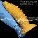 7.48in 9.05in 10.62in 12.59in 14.17in Golden Silicone Wolf-tooth Spiked Dildo