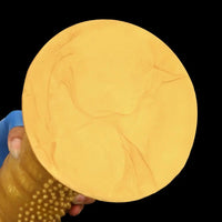 7.48in 9.05in 10.62in 12.59in 14.17in Golden Silicone Wolf-tooth Spiked Dildo