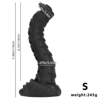 7.48in 9.05in 10.62in Elbow Odd Shaped Big Penis Anal Plug Dilator Dildo