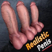 7.48in 9.05in 9.84in Realistic Strapon Big Dildo For Hands-free Soft Penis