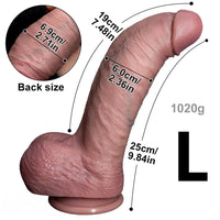 7.48in 9.05in 9.84in Realistic Strapon Big Dildo For Hands-free Soft Penis