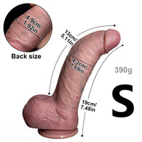 7.48in 9.05in 9.84in Realistic Strapon Big Dildo For Hands-free Soft Penis