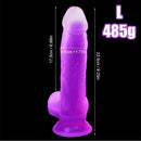 7.48in 9.25in Luminous Silicone Soft Dildo For Men Women Fucking