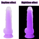 7.48in 9.25in Luminous Silicone Soft Dildo For Men Women Fucking